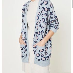 Hayden Los Angeles Leopard Cardigan with Pockets Size M/L